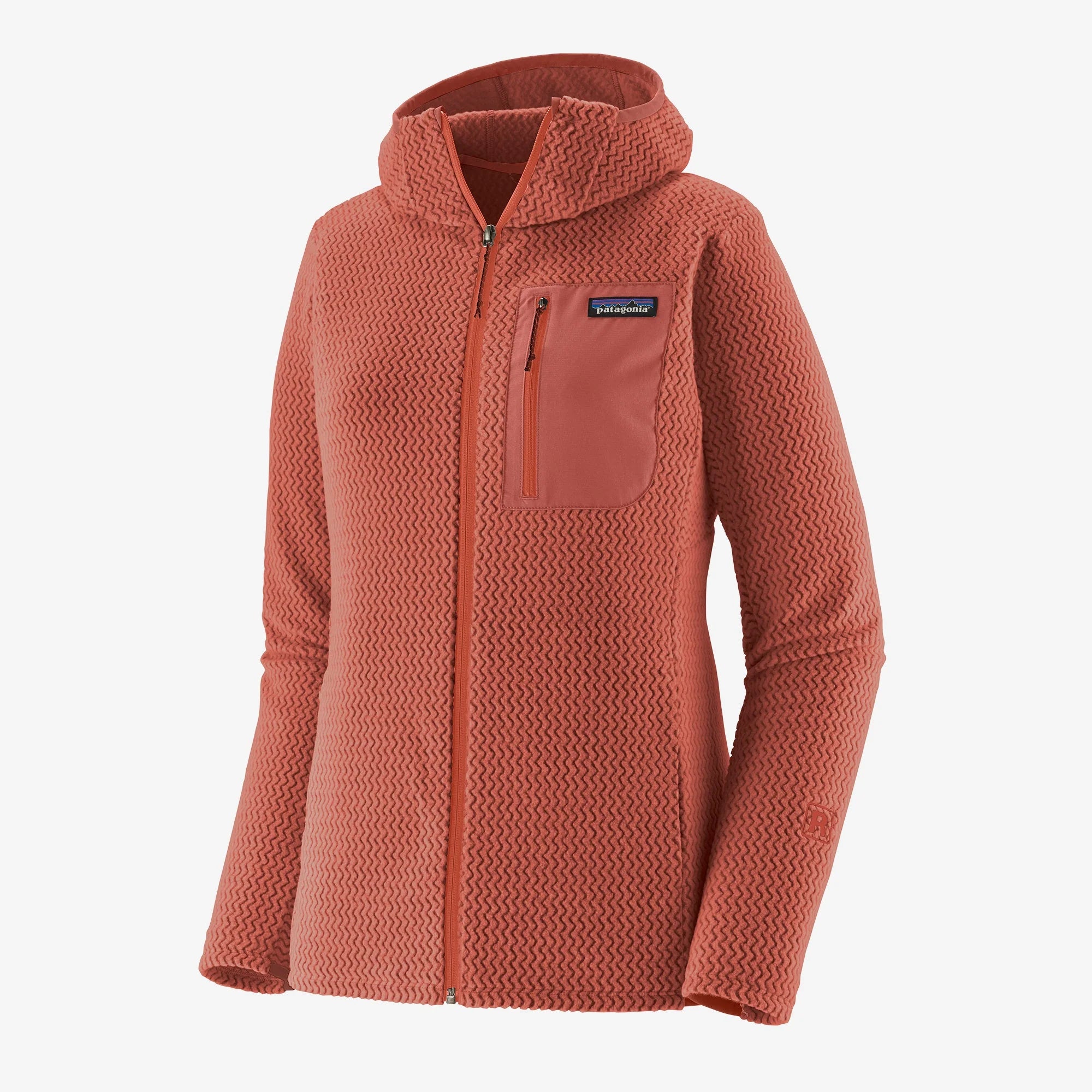 Patagonia Womens R1 Air Full-Zip Hoody - Potters Red - Sportinglife Turangi